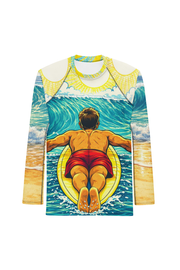 Pop Art Surf Guy - Big & Little Rashie UV Protection Bundle - Playing Hooki