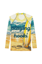 Pop Art Surf Guy - Big & Little Rashie UV Protection Bundle - Playing Hooki