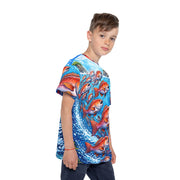 Red Snapper Hooked - Kids & Youth Performance Jersey - Playing Hooki