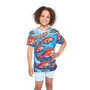 Red Snapper Hooked - Kids & Youth Performance Jersey - Playing Hooki