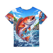 Red Snapper Hooked - Kids & Youth Performance Jersey - Playing Hooki