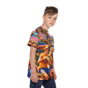 Retro 70s Summer - Kids & Youth Performance Jersey - Playing Hooki