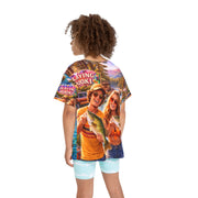 Retro 70s Summer - Kids & Youth Performance Jersey - Playing Hooki