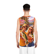 Retro 70s Summer - Mesh Tank Jersey - Playing Hooki