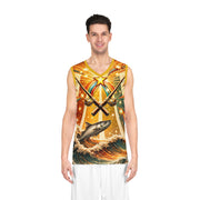 Retro 70s Trevally - Mesh Tank - Playing Hooki