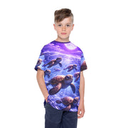 Sea Turtles by Moonlight - Kids & Youth Performance Jersey - Playing Hooki