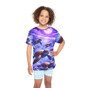 Sea Turtles by Moonlight - Kids & Youth Performance Jersey - Playing Hooki
