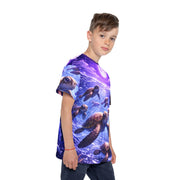Sea Turtles by Moonlight - Kids & Youth Performance Jersey - Playing Hooki