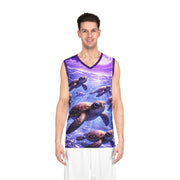 Sea Turtles by Moonlight - Mesh Tank Jersey - Playing Hooki