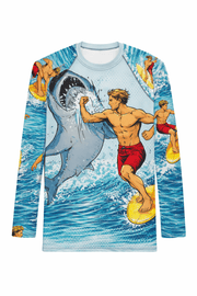 Shark Punch - Big & Little Rashie UV Protection Bundle - Playing Hooki