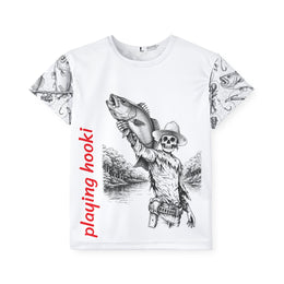 Skeleton Cowboy - Kids & Youth Performance Jersey - Playing Hooki