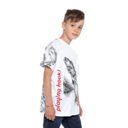 Skeleton Cowboy - Kids & Youth Performance Jersey - Playing Hooki