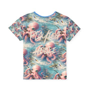 Stay Awhile Octopus - Kid & Youth Performance Jersey Tee - Playing Hooki