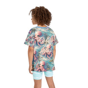Stay Awhile Octopus - Kid & Youth Performance Jersey Tee - Playing Hooki