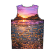 Sunset River Fishing - Mesh Tank Jersey - Playing Hooki