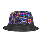 Vibrant Neon Bass - Bucket Hat - Playing Hooki