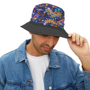 Vibrant Neon Bass - Bucket Hat - Playing Hooki