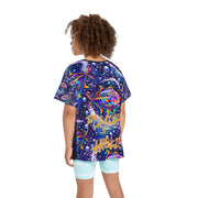 Vibrant Neon Bass - Kids & Youth Performance Jersey Tee - Playing Hooki