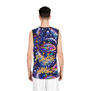 Vibrant Neon Bass - Mesh Tank Jersey - Playing Hooki