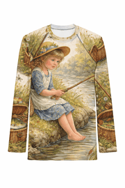Vintage Child Fishing - Big & Little Rashie UV Protection Bundle - Playing Hooki