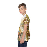 Vintage Child Fishing - Kids & Youth Performance Jersey - Playing Hooki