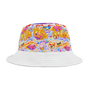 Y2K Kawaii Fish Hearts - Bucket Hat - Playing Hooki