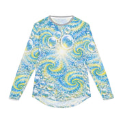 Yellow Swirls & Sparkles Rashie - UV Protection - Playing Hooki